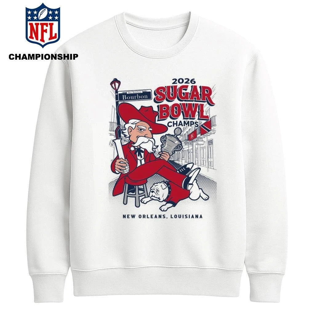 Ole Miss Sugar Bowl MS Bourbon Street Champions 2026 Shirt