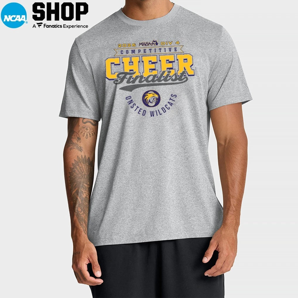 Onsted Wildcats 2026 MHSAA DIV 4 Competitive Cheer Finalist T-Shirt