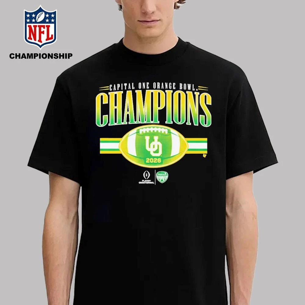 Oregon Football CFP Orange Bowl Champions Shirt