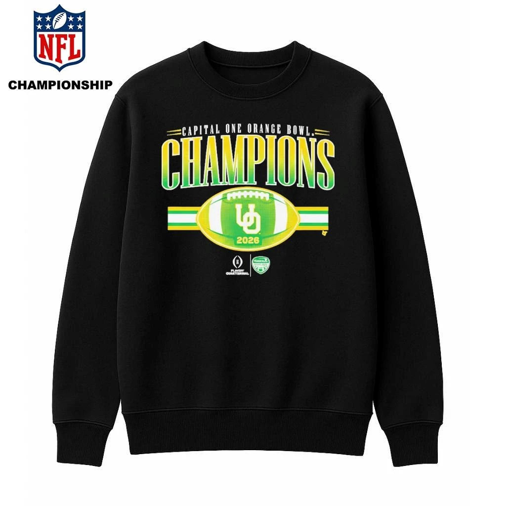 Oregon Football CFP Orange Bowl Champions Shirt