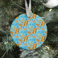 Traditional Hanukkah Food Pattern Ornament