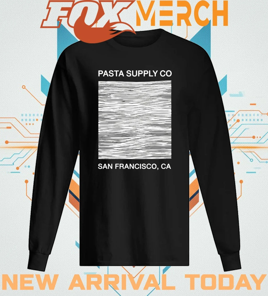 Pasta supply co San Francisco unknown pleasures t-shirt