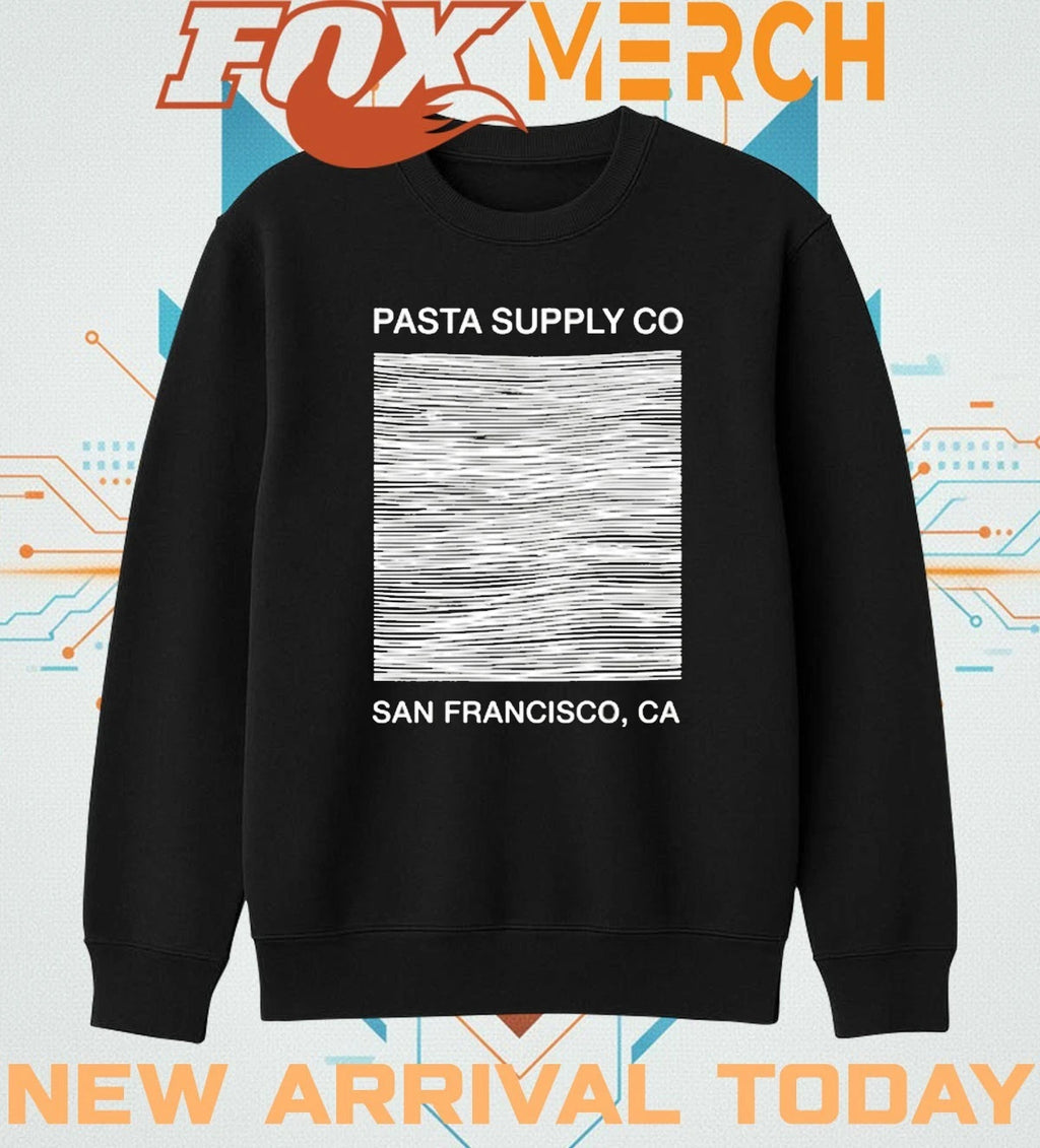 Pasta supply co San Francisco unknown pleasures t-shirt