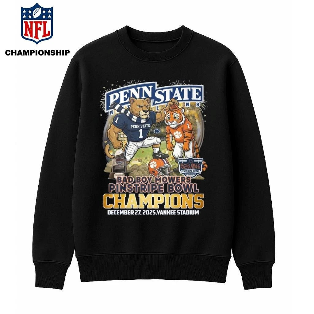 Penn State Football Pinstripe Bowl Champions Shirt