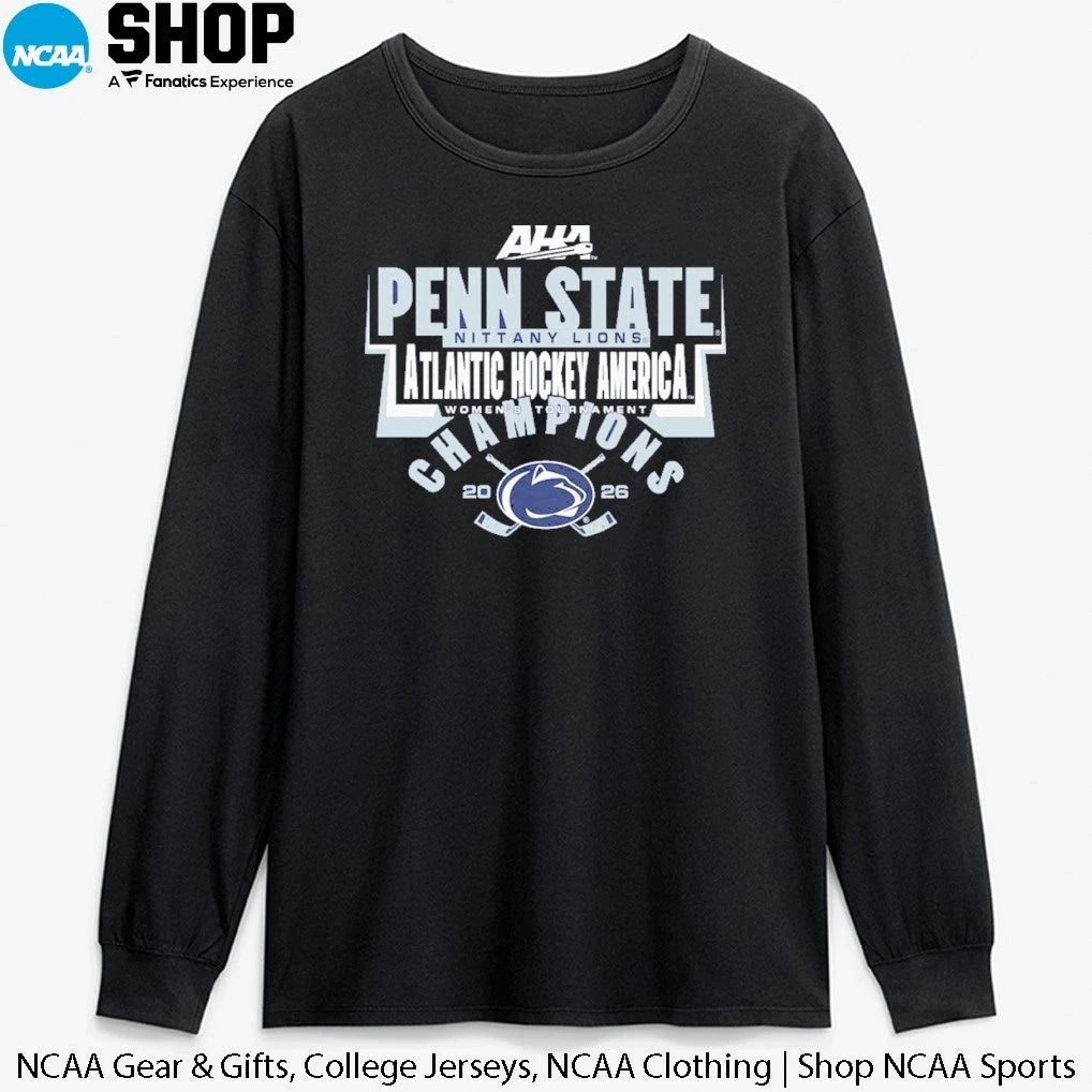 Penn State Nittany Lions 2026 AHA Women’s Hockey Champions T-Shirt