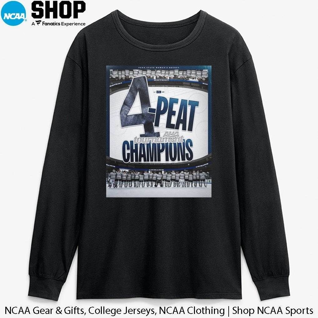 Penn State Nittany Lions 4-Peat 2026 AHA Tournament Champions T-Shirt