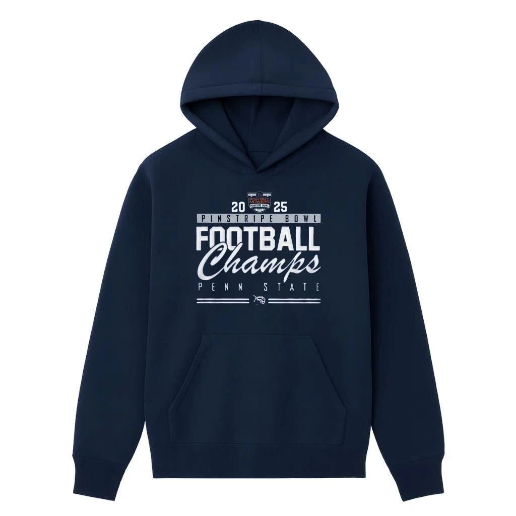 Penn State Nittany Lions Football Champions Bad Boy Mowers Pinstripe Bowl 2025 Shirt