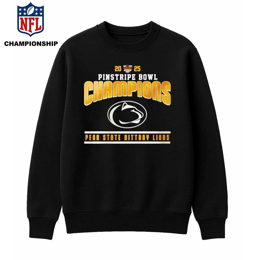 Penn State Nittany Lions Pinstripe Bowl Champions 2025 Shirt