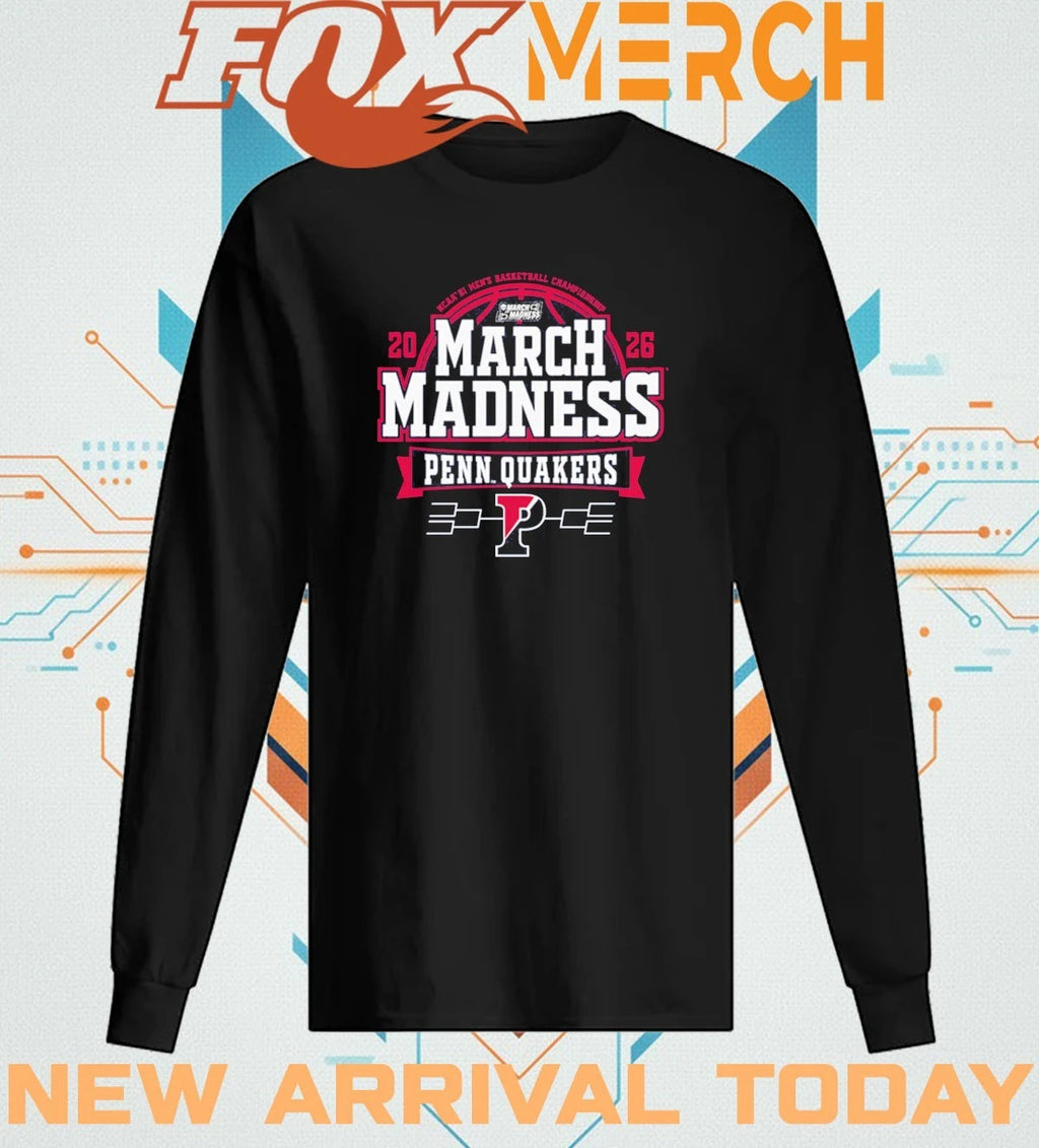 Pennsylvania Quakers 2026 NCAA Men’s Basketball March Madness Bound t-shirt