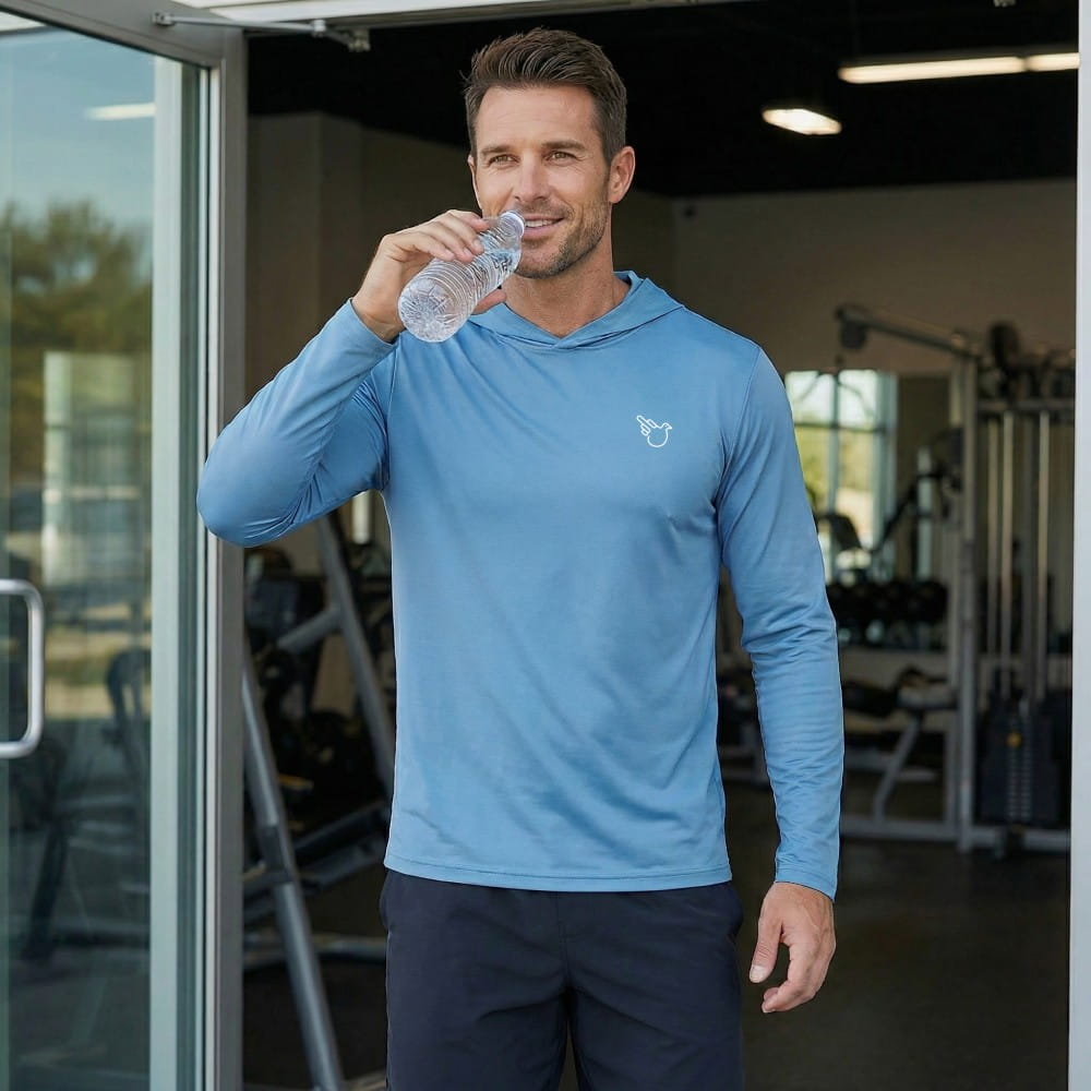 Performance Hooded Long Sleeve Pullover T-Shirt
