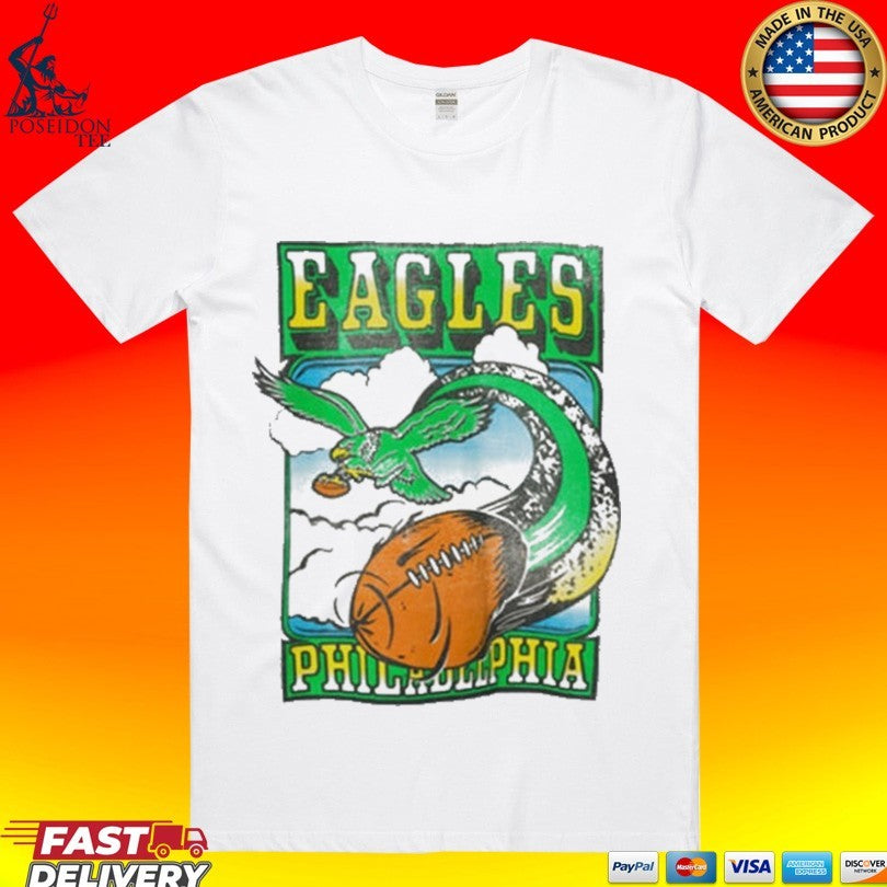 Philadelphia Eagles Sky Vintage T-shirt