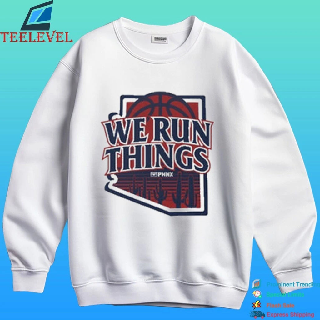 Phnx We Run Things Arizona Wildcats Basketball Shirt