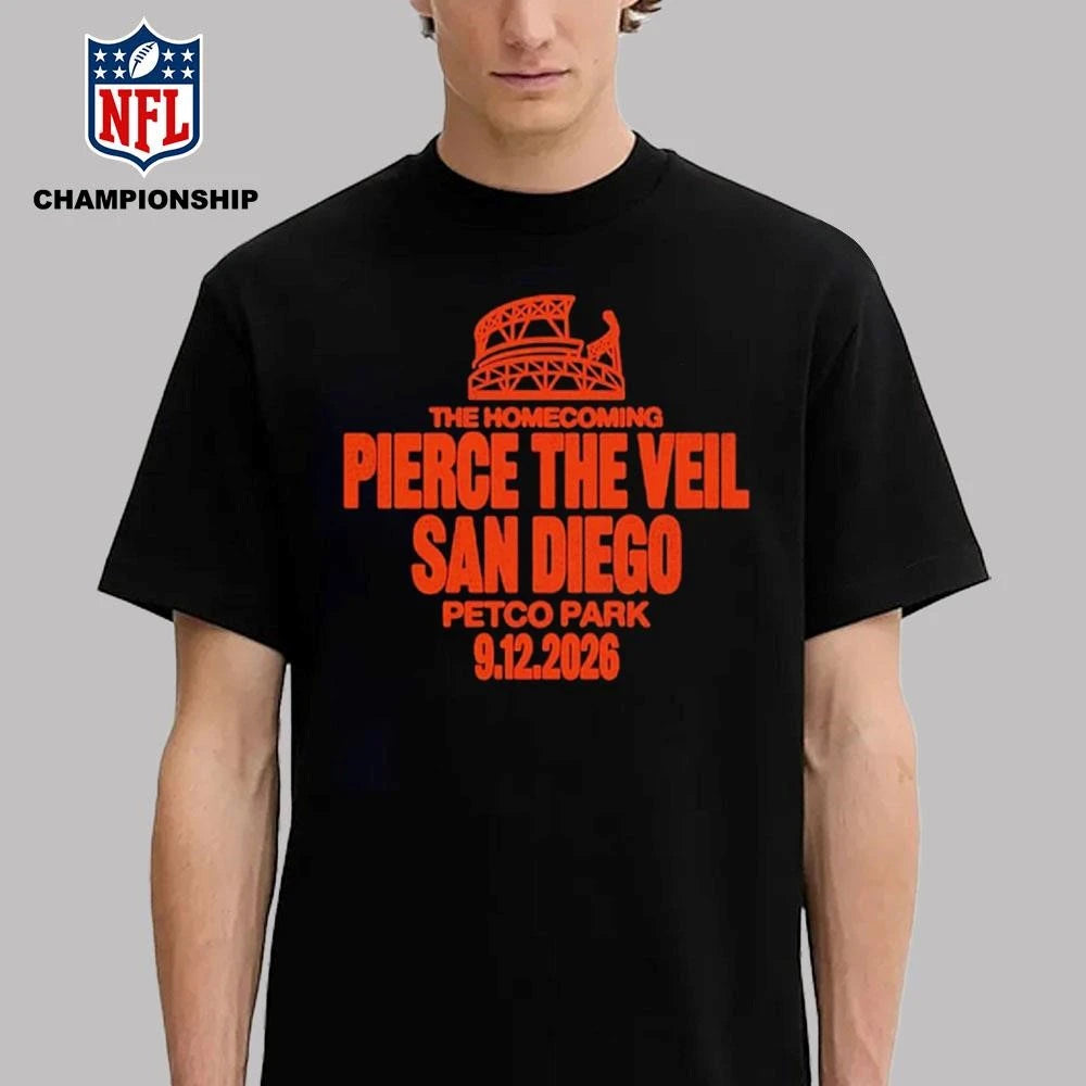 Pierce The Veil Venues Tee The Homecoming In San Diego At Petco Park On September 12 2026 Shirt