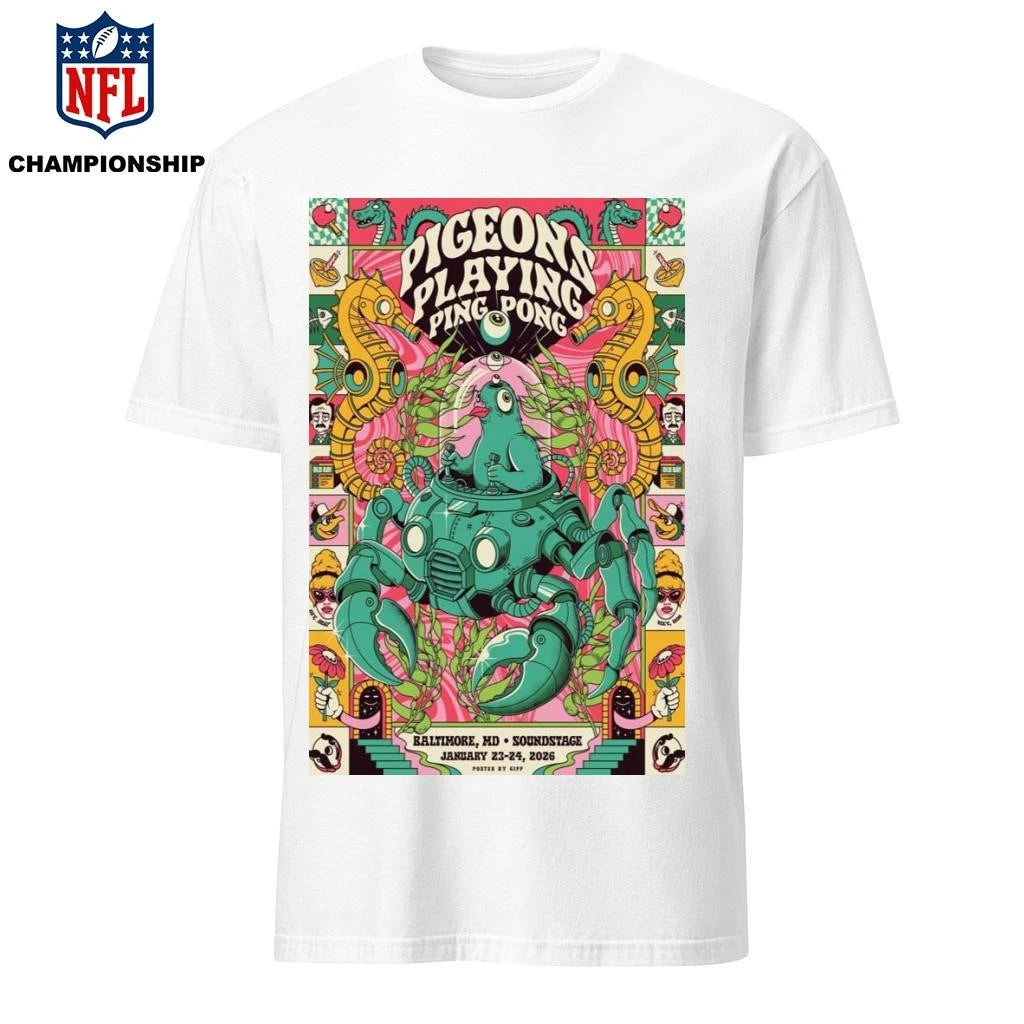 Pigeons Playing Ping Pong Baltimore MD Jan 23-24 2026 Poster Shirt