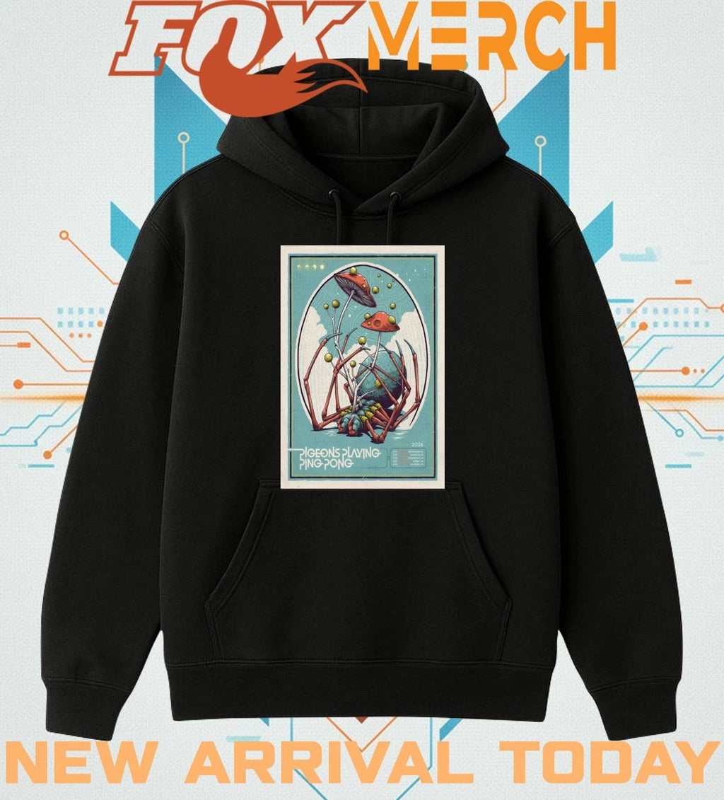 Pigeons Playing Ping Pong march 2026 tour poster t-shirt