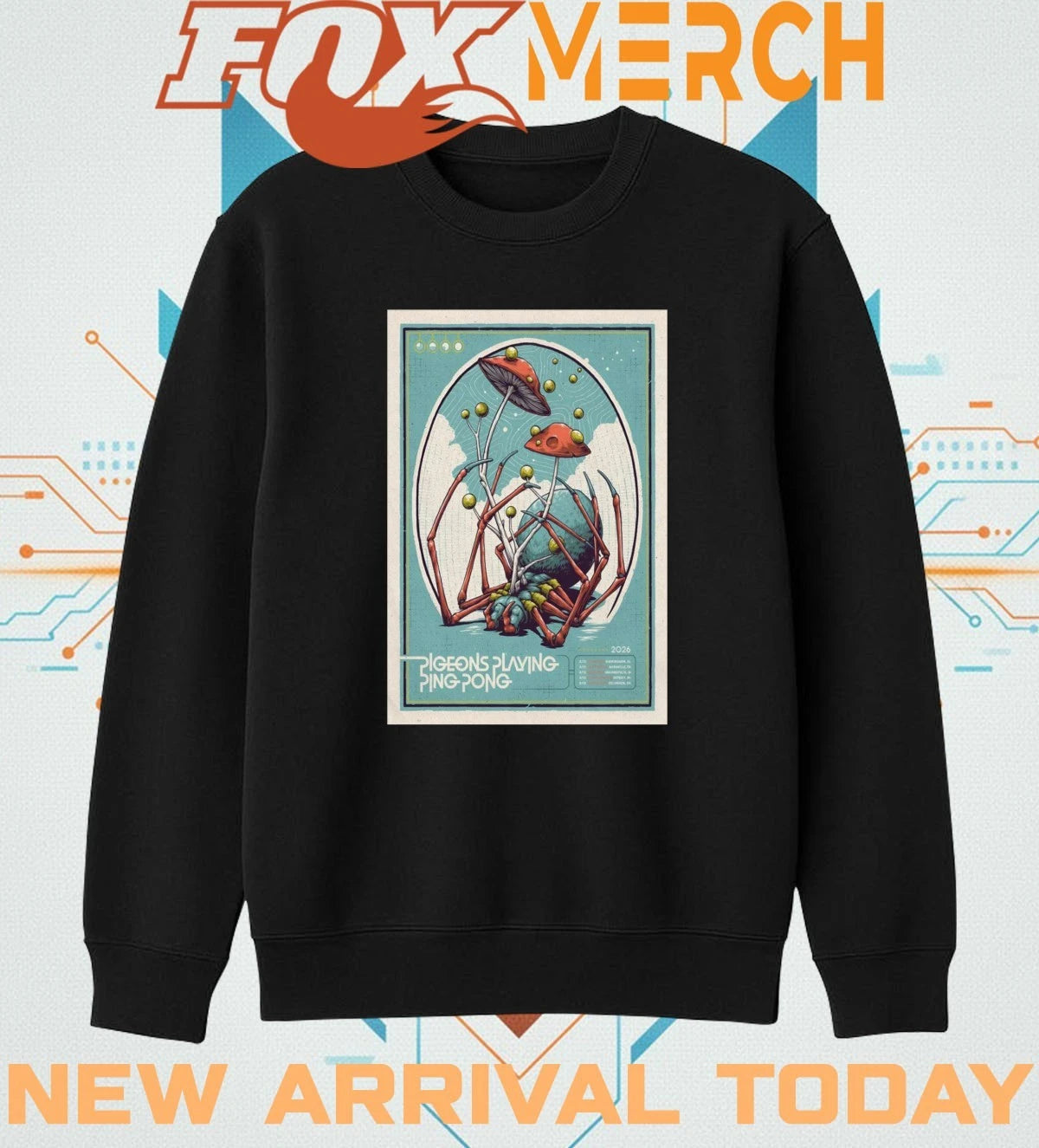 Pigeons Playing Ping Pong march 2026 tour poster t-shirt
