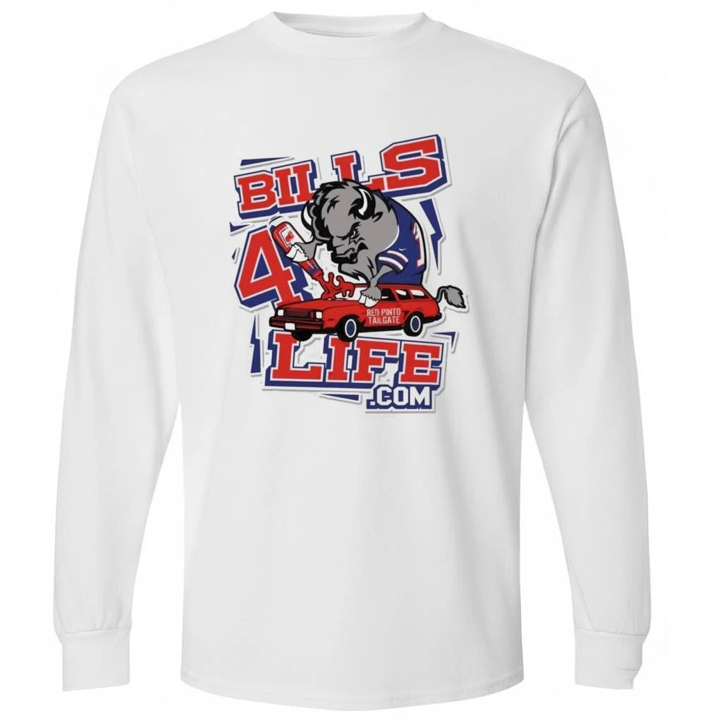 Pinto Ron Wearing Bills 4life Buffalo Shirt