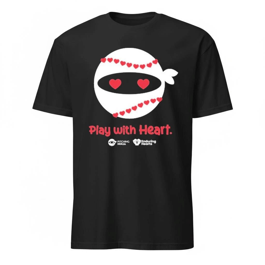 Pitching Ninja Play With Heart Shirt