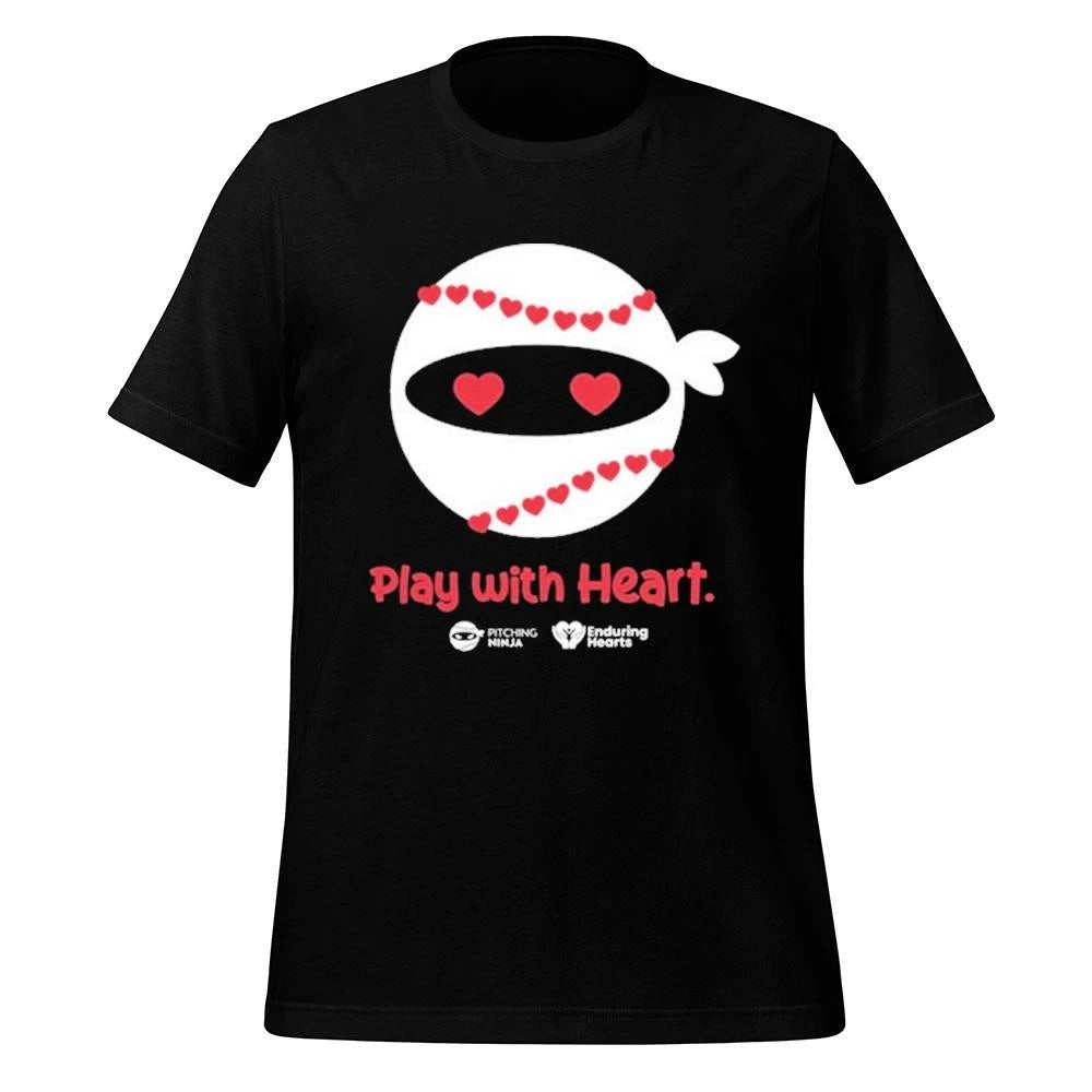 Pitching Ninja Play With Heart Shirt