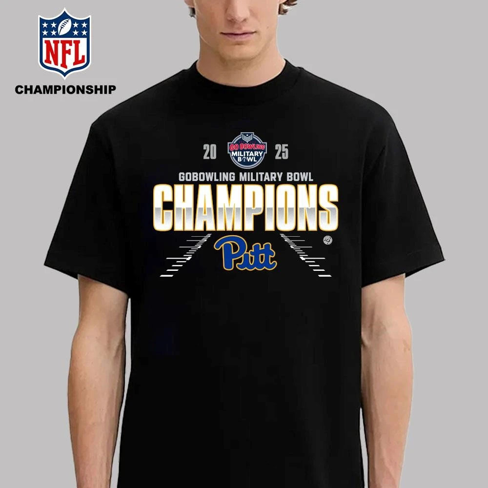 Pittsburgh Panthers 2025 Military Bowl Champions Shirt