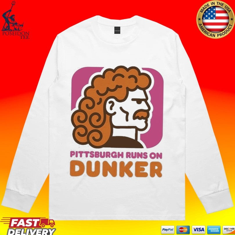 Pittsburgh Steelers Runs On Dunker Donuts T-shirt