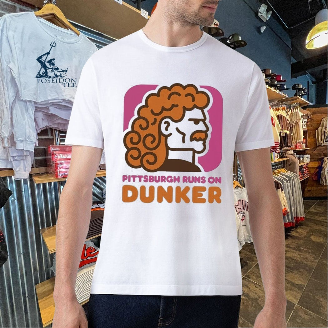 Pittsburgh Steelers Runs On Dunker Donuts T-shirt