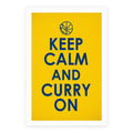 Keep Calm and Curry On (golden state parody print) Poster