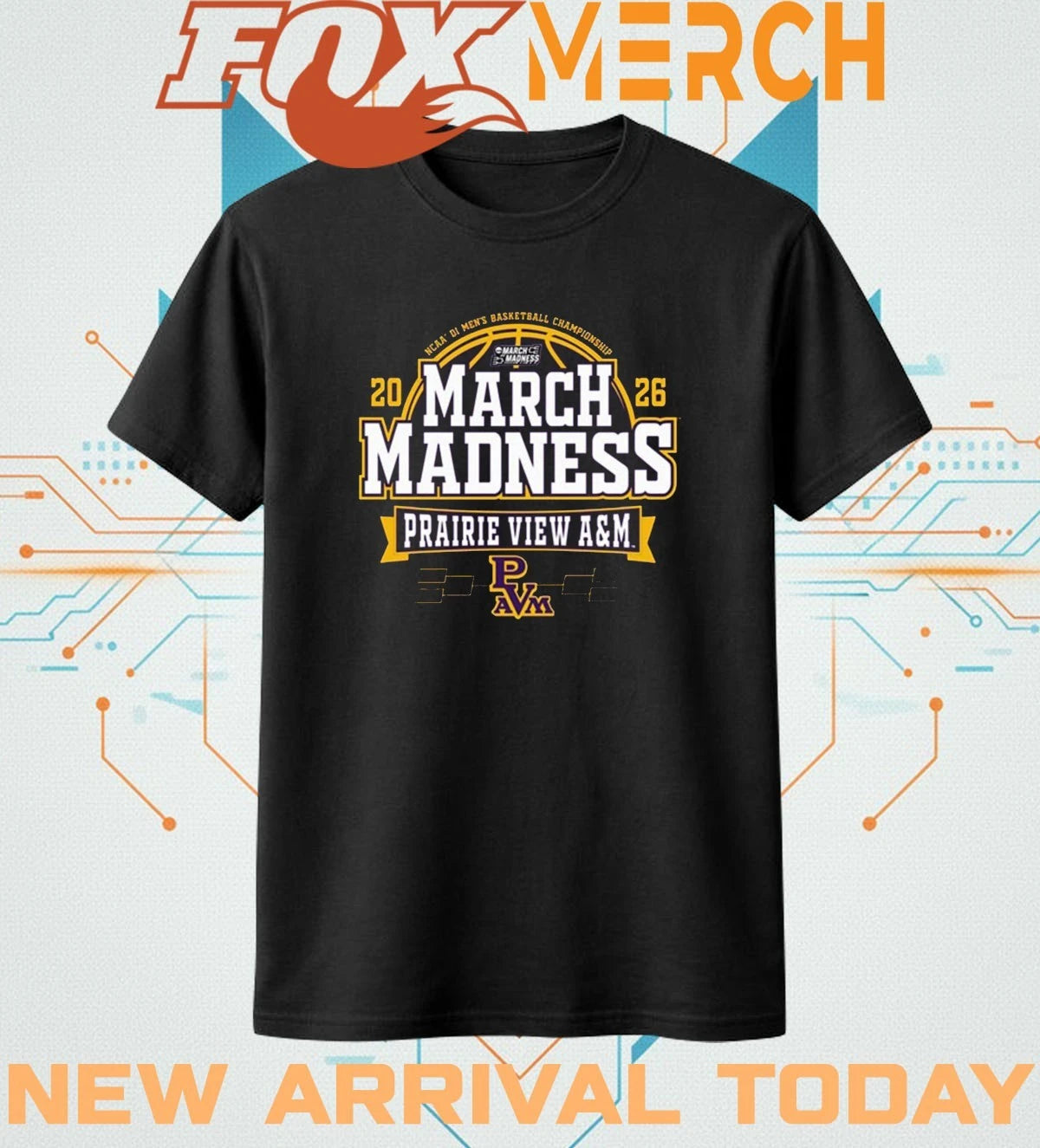 Prairie View A&amp;M Panthers 2026 NCAA Men’s Basketball March Madness Bound t-shirt