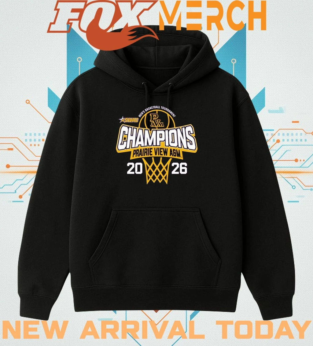 Prairie View A&amp;M Panthers 2026 SWAC Men’s Basketball Tournament Champions t-shirt