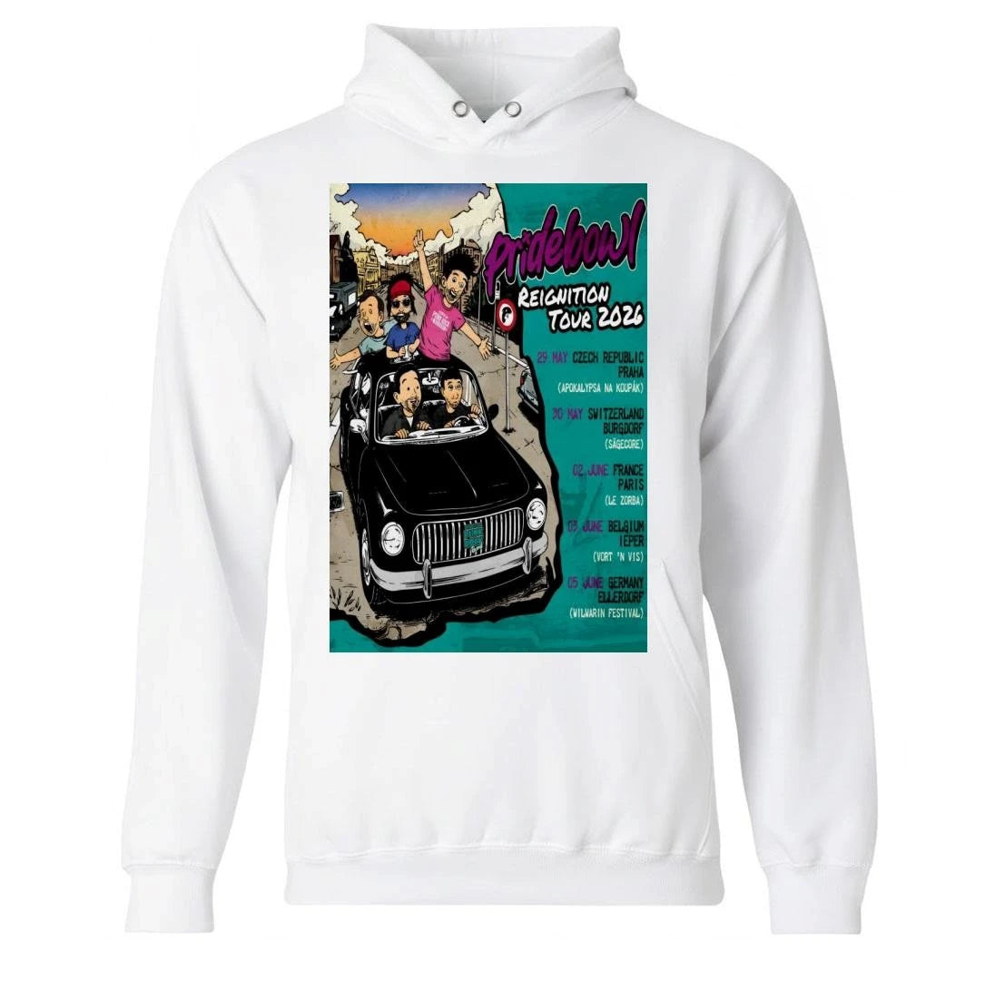 Pridebowl Reightion 2026 EU Tour Poster Shirt