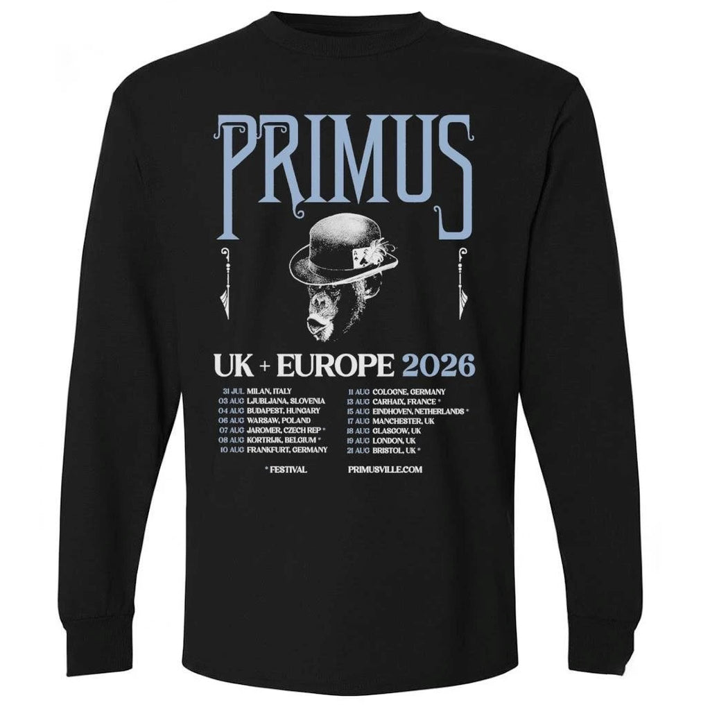 Primus UK And Europe 2026 Tour Venue Dates Schedule Shirt