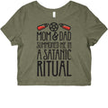 Mom & Dad Summoned Me In A Satanic Ritual Graphic Baby Tee