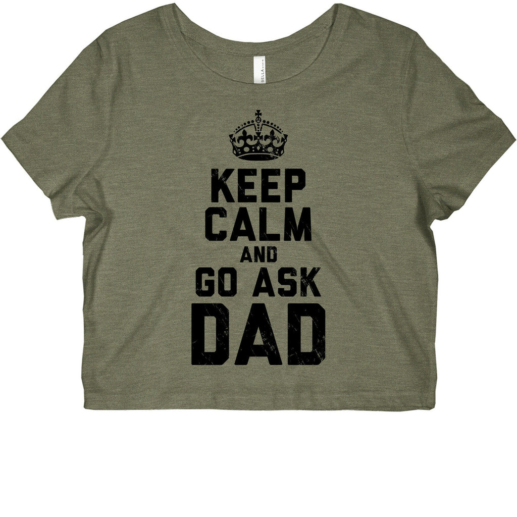 Keep Calm and Ask Dad Graphic Baby Tee