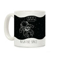 Negative Space Man Coffee Mug