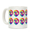 Tie Dye Alien Coffee Mug