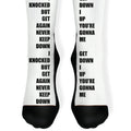 I Get Knocked Down Pair Socks Socks