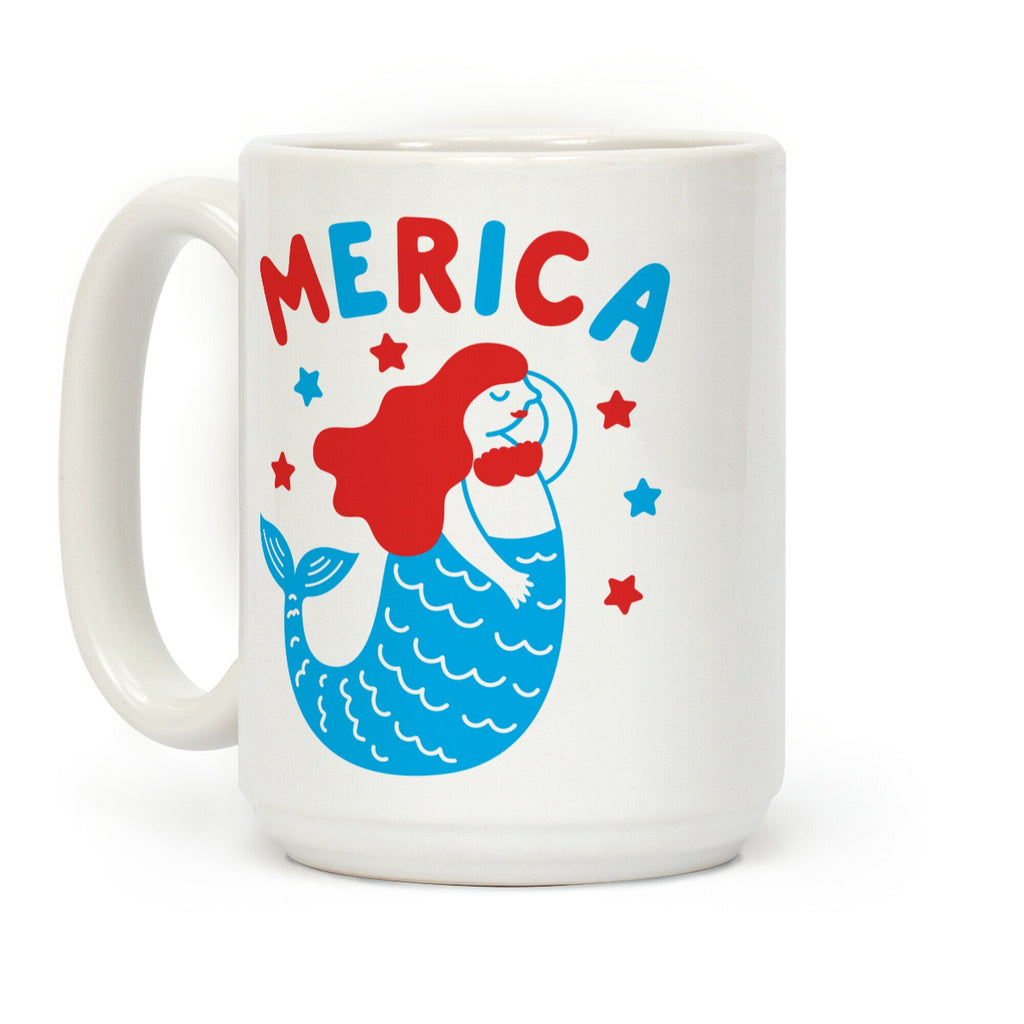 Merica Mermaid Coffee Mug