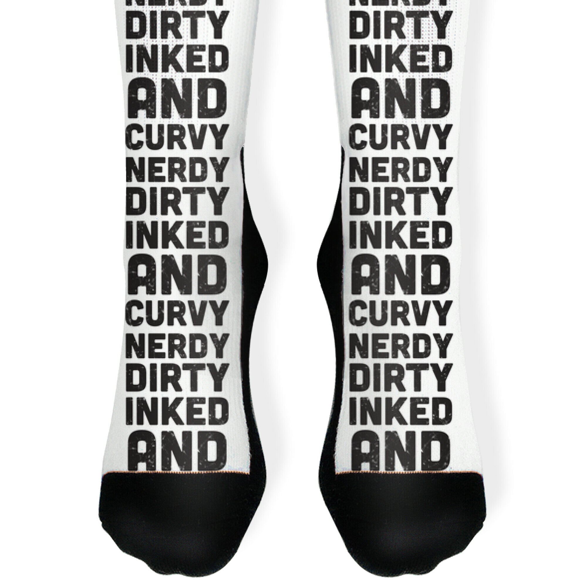 Nerdy, Dirty, Inked And Curvy Socks