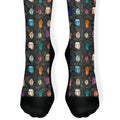 Watercolor Crystal Pattern Socks