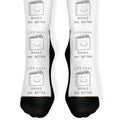 Life Sucks Books Are Better Socks