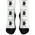 I Am Small And Sensitive But Also Fight Me Cat Socks