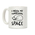 I Need My Purrrsonal Space Coffee Mug