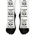 Leave Me Alone Raccoon Socks