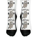 I Workout So I Can Eat Garbage Raccoon Socks