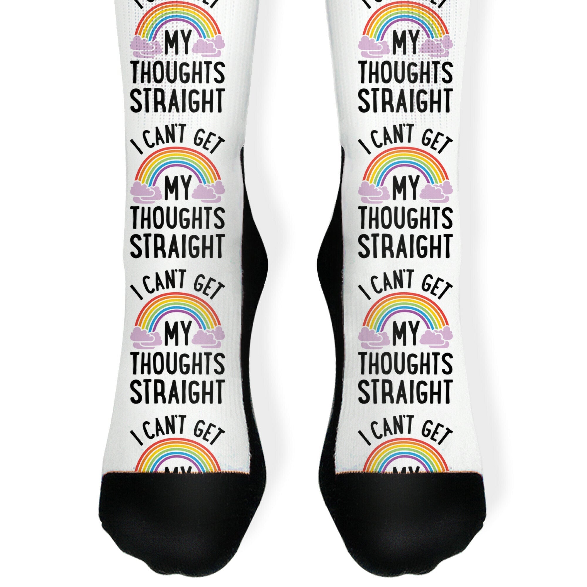 I Can't Get My Thoughts Straight Socks