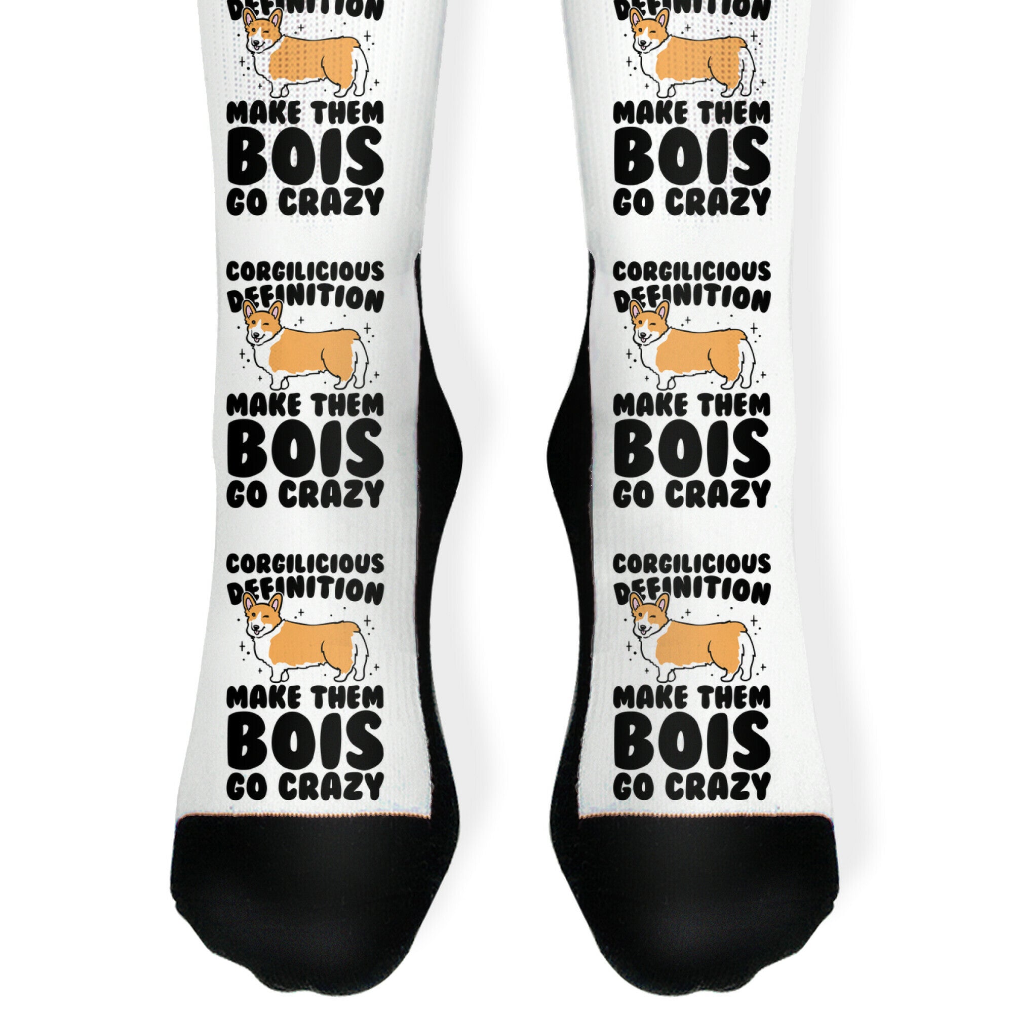 Corgilicious Parody Socks