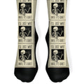 I'll Just Wait Until It's Quiet - Skeleton Teacher Socks