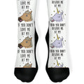 If You Don't Love Me At My Horse Then You Don't Deserve Me At My Unicorn Socks