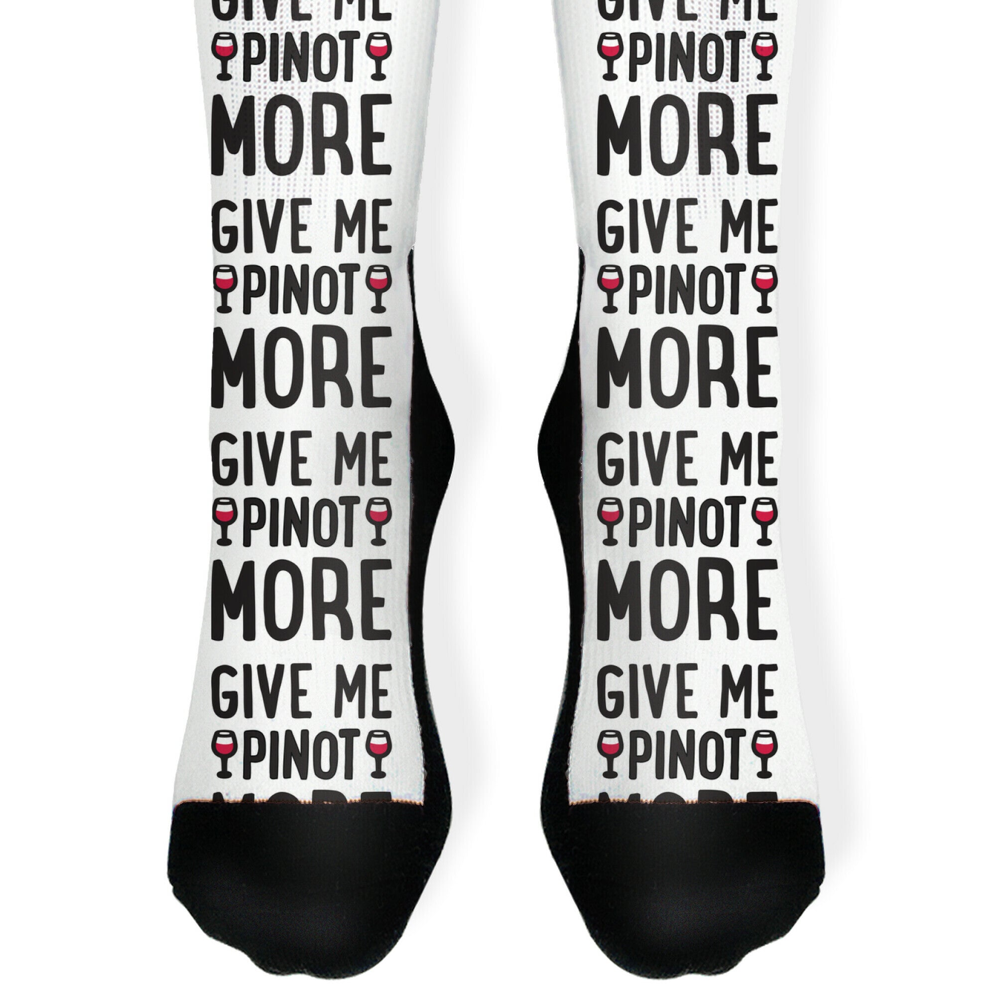 Give Me Pinot More Wine Socks