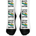 LGBTQIA Ally-Gator Socks